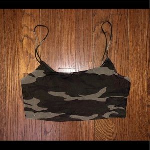 Fashion Nova Camouflage crop top size Medium